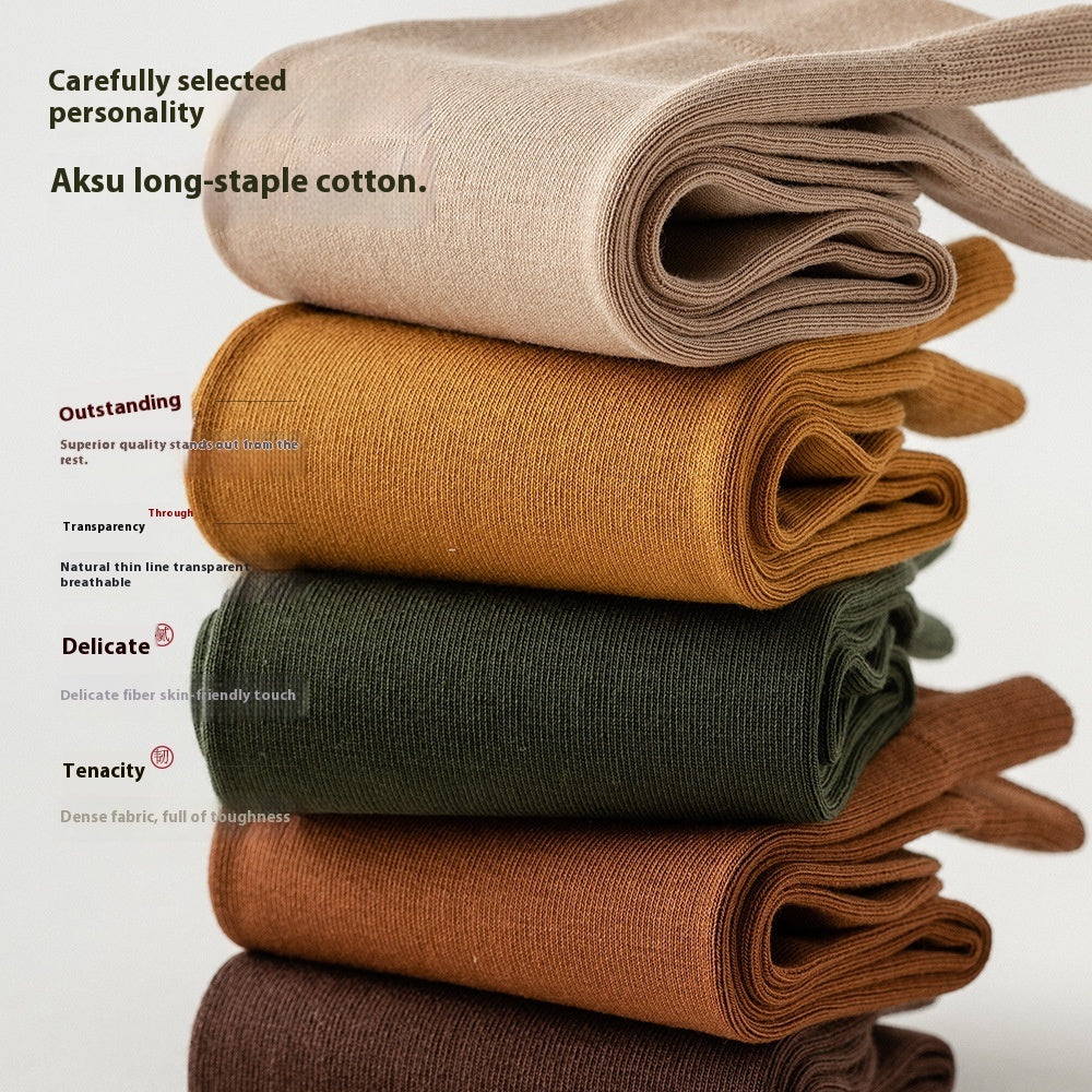 Pure Cotton Socks - Men's Business Formal Wear - Warmth And Elegance