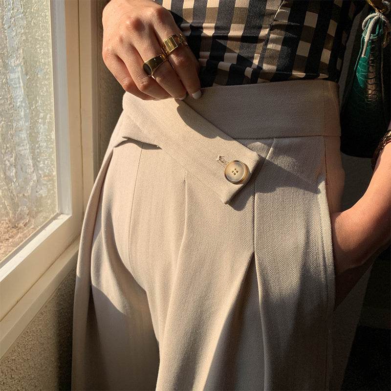 Professional Women's Designer High-Quality Wide Leg Pants ladys pants Distinguished Fine Apparel