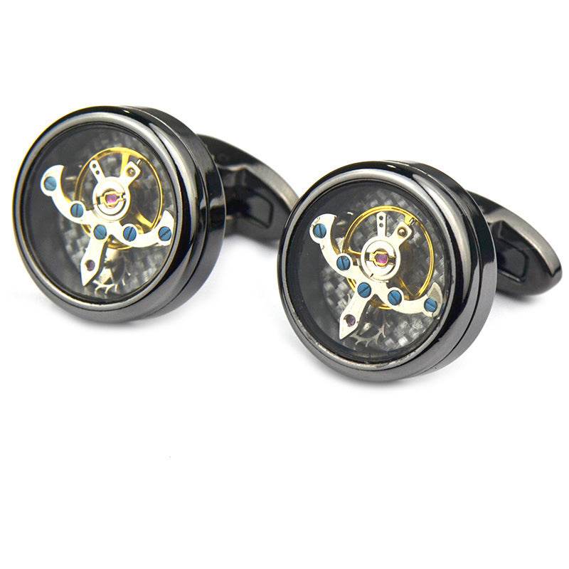 Men's Mechanical Movement Cuff Links - Unique and Eccentric gents accessorys Distinguished Fine Apparel