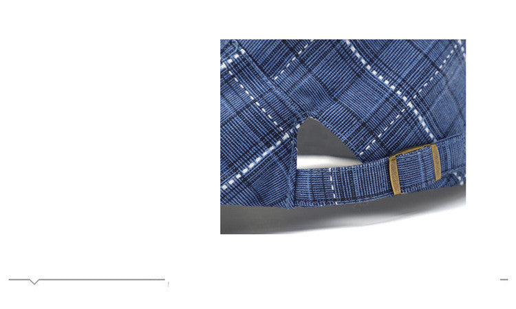 Peaked Cap Plaid CheeseCutter - Ladys Head Wear womens hat Distinguished Fine Apparel