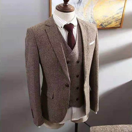 Three-Piece Suit for Men – Timeless Business Formal Attire for Every Occasion gents suit Distinguished Fine Apparel