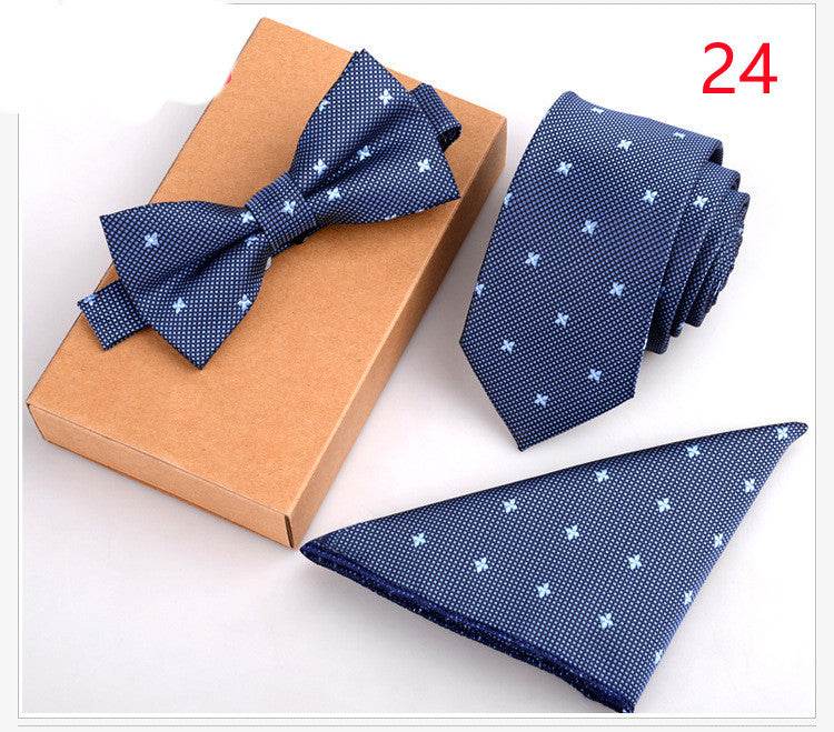 Business Bow Tie Set For the Gentleman's Wardrobe gents ties Distinguished Fine Apparel 24.style