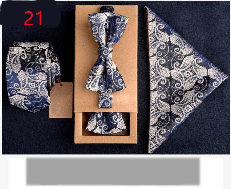 Business Bow Tie Set For the Gentleman's Wardrobe gents ties Distinguished Fine Apparel 21.style