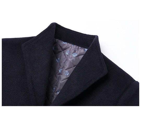 Distinguished Gentlemen's Autumn And Winter Woolen Coat gents jacket Distinguished Fine Apparel