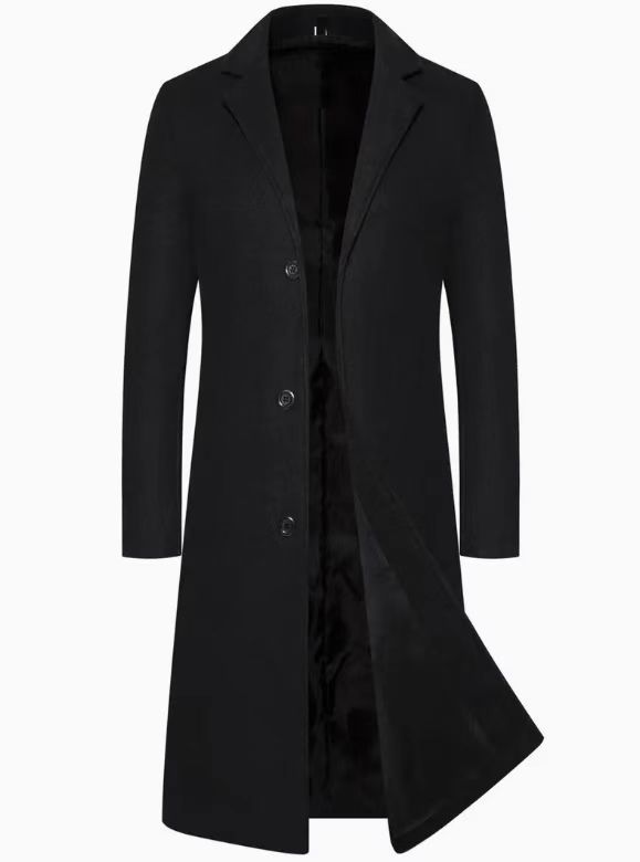 Black coat on a white background