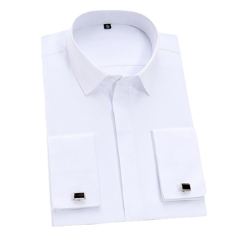 Men's Long Sleeve Business Shirt - Non-ironing mens shirt Distinguished Fine Apparel