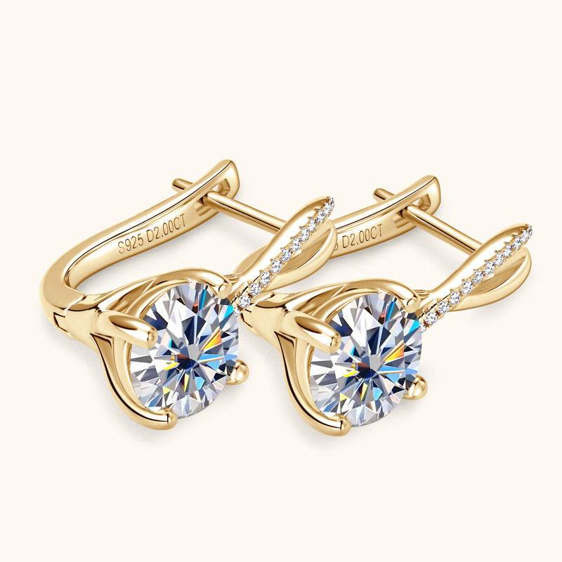 High-Grade S925 Sterling Silver Diamond Earrings – Timeless Sparkle & Luxury ladys earrings Distinguished Fine Apparel