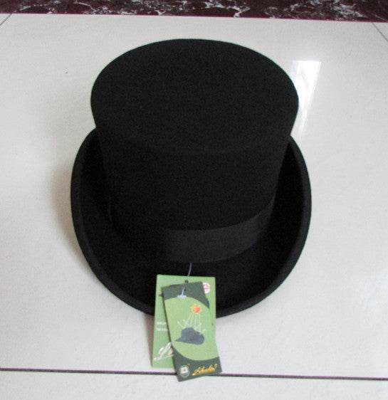 Distinguished Gentleman's Top Hat - Wool Barrel Height mens hats Distinguished Fine Apparel