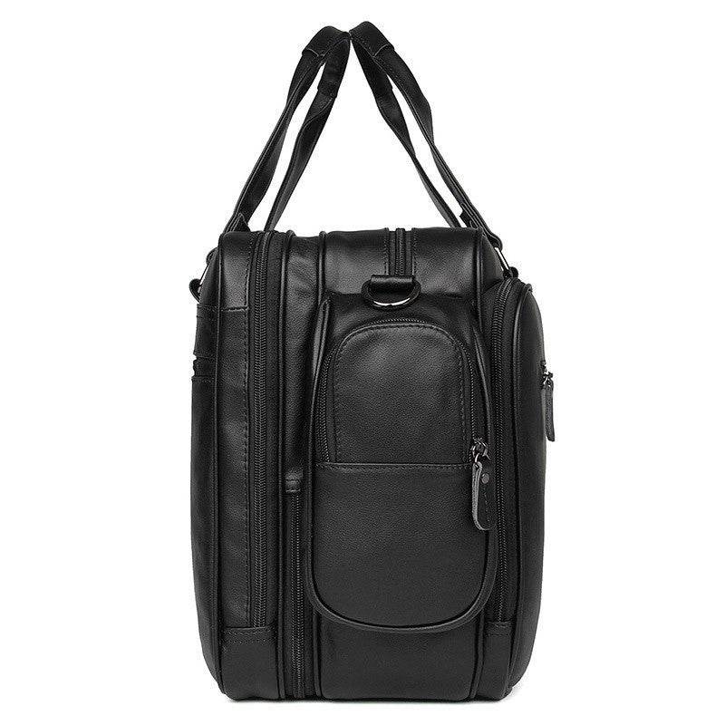 Gentlemen's Quality Genuine Leather bag - Large Capacity Professional gents bag Distinguished Fine Apparel