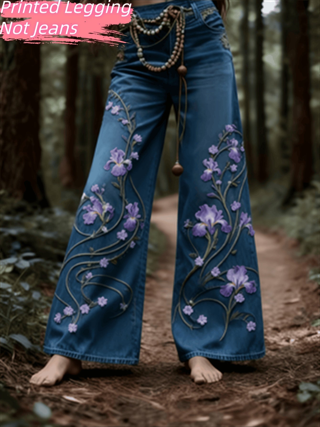 Fashionable Casual Women's Jeans - Beautiful Floral Wear womens pants Distinguished Fine Apparel Style3 S