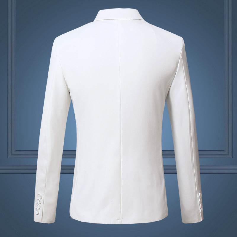 Spring And Autumn Solid Color Casual One Button Gent's Coat gents jacket Distinguished Fine Apparel