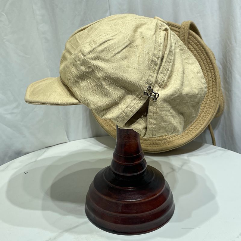 Minimalist Washed Cotton Solid Color Beret womens hat Distinguished Fine Apparel 2 Khaki M