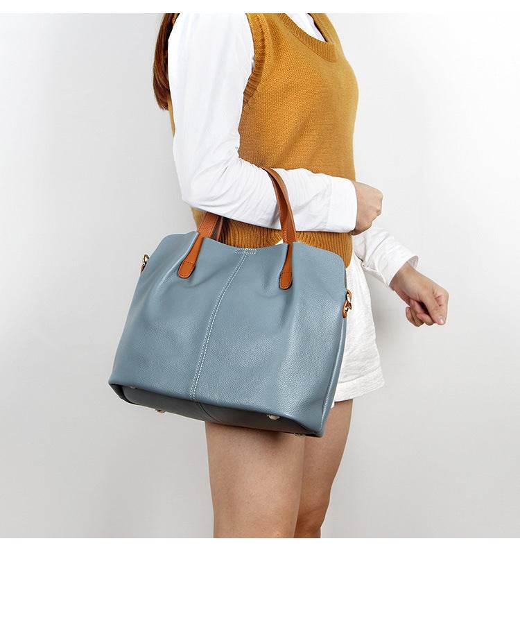 Women's Genuine Leather Hand Bag - Elegant Simplicity ladys accessorys Distinguished Fine Apparel
