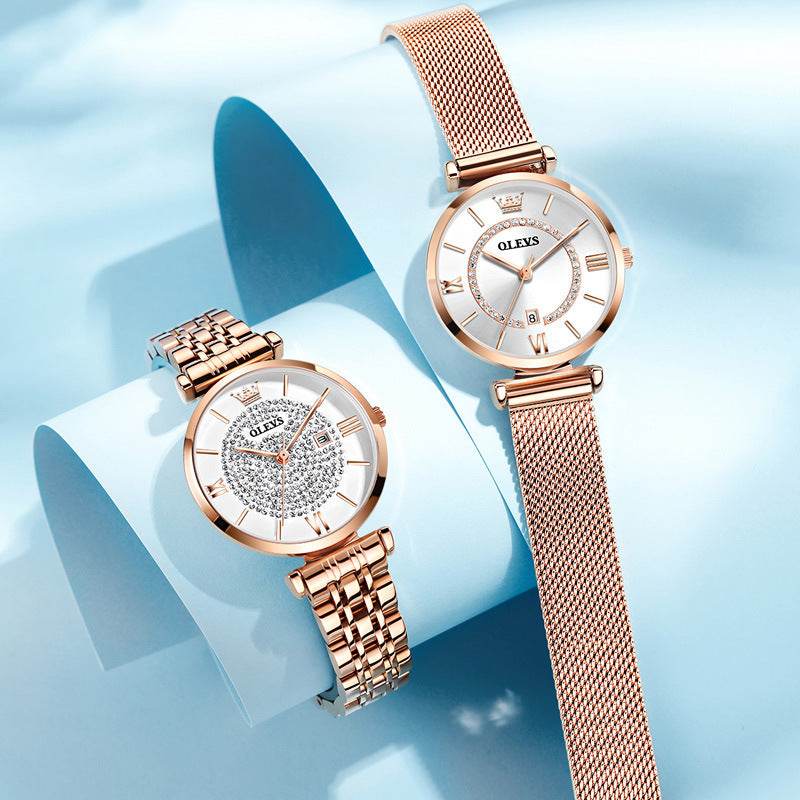 Waterproof Quartz Watch for Ladies – Sleek, Stylish & Reliable Timepiece ladys watch Distinguished Fine Apparel
