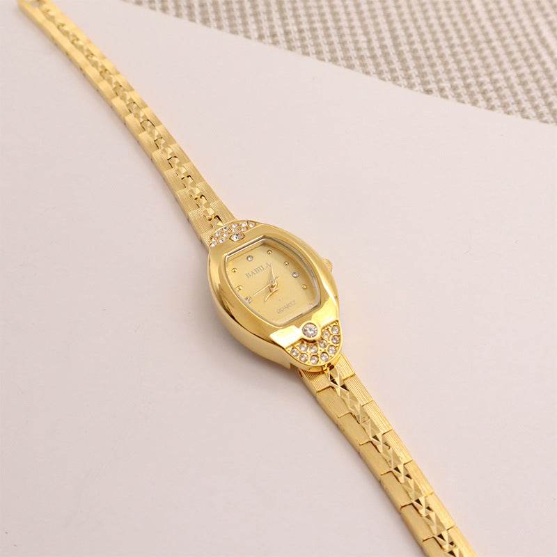 Women's Vintage Pineapple Pattern Watch – Alluvial Gold Fashion Timepiece ladys accessorys Distinguished Fine Apparel