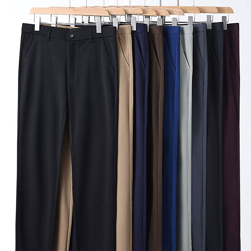 Casual Elastic Waist Biusiness Pants mens pants Distinguished Fine Apparel
