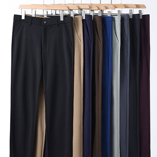 Casual Elastic Waist Biusiness Pants mens pants Distinguished Fine Apparel