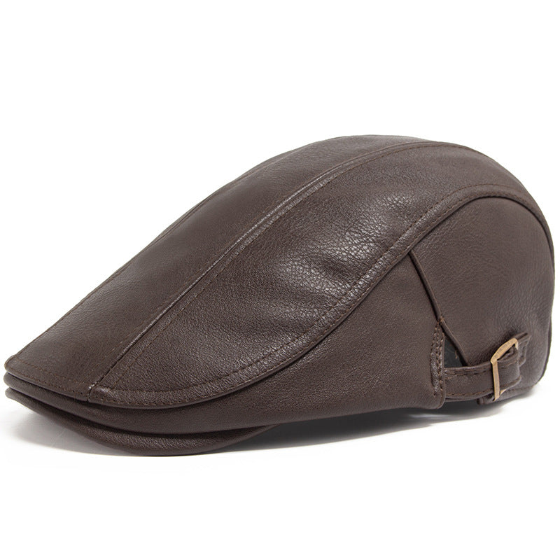 Autumn And Winter Casual Cheese Cutter Cap mens hats Distinguished Fine Apparel Brown Adjustable