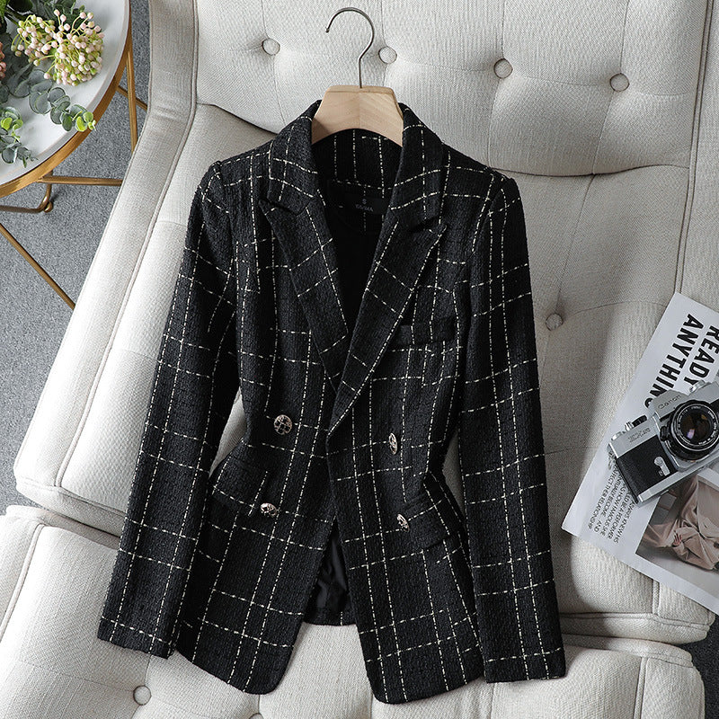 Women's Tweed Coat Lightly Dressed - Distinguished Fine Apparel womens coat Distinguished Fine Apparel Black S