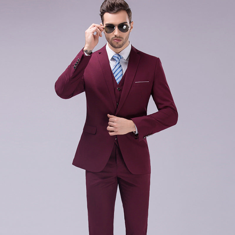 Retro Fashion Casual Men's Slim Suit mens suit Distinguished Fine Apparel