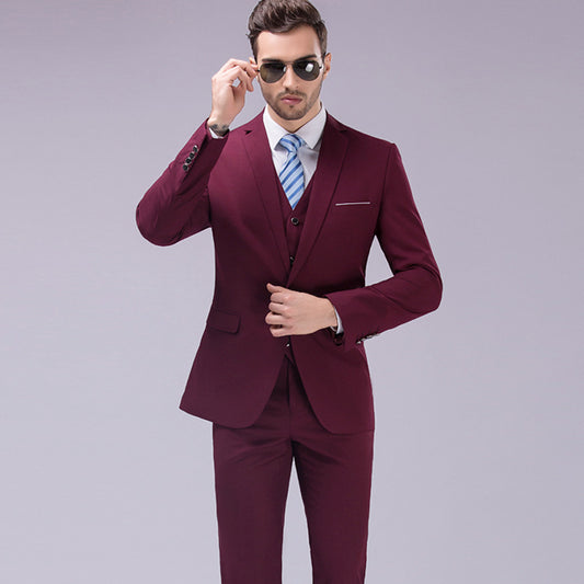 Retro Fashion Casual Men's Slim Suit mens suit Distinguished Fine Apparel