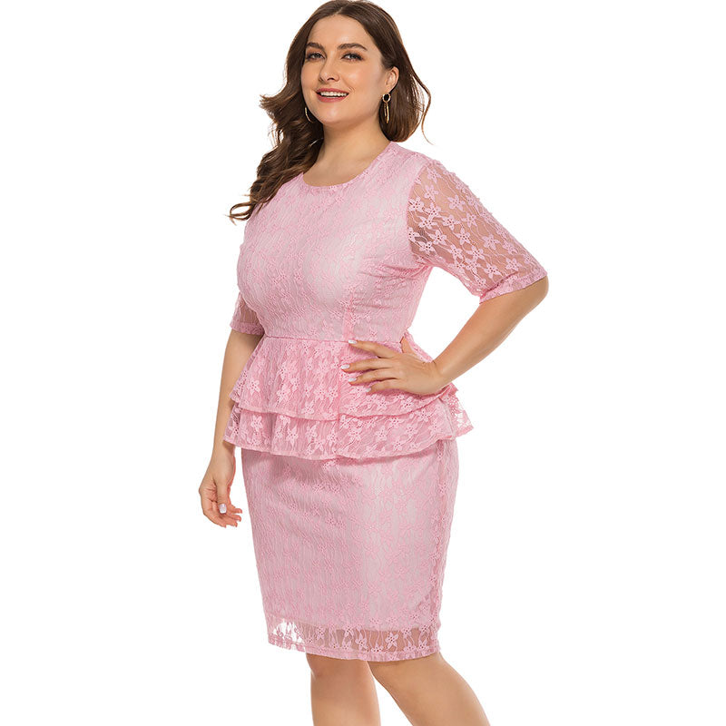 Plus size full lace dress ladys dresses Distinguished Fine Apparel
