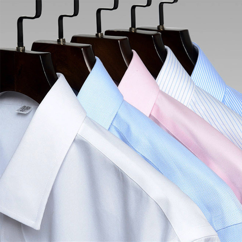 Men's Long sleeved Business Shirts - Self-cultivation Non-iron mens shirt Distinguished Fine Apparel