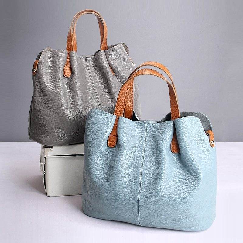 Women's Genuine Leather Hand Bag - Elegant Simplicity ladys accessorys Distinguished Fine Apparel