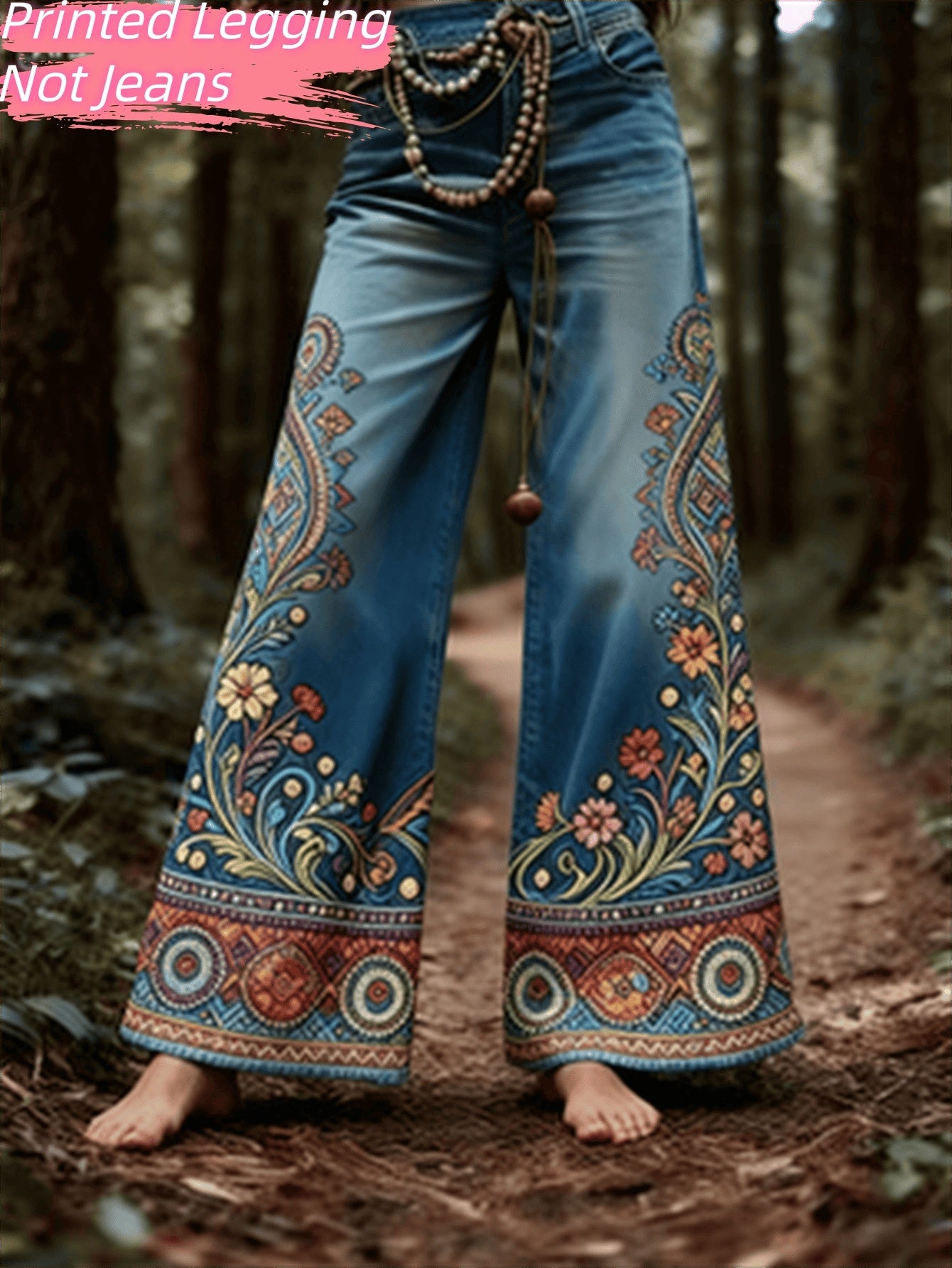 Fashionable Casual Women's Jeans - Beautiful Floral Wear womens pants Distinguished Fine Apparel Style4 S