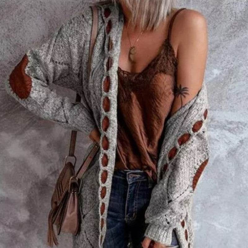 Ladies Long Hooded cardigan Unique Stylish and Warm Ladys Cardigan Distinguished Fine Apparel