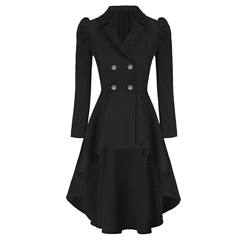 Waist-tight Distinguished Single-breasted Casual Jacket womens jacket Distinguished Fine Apparel Black S