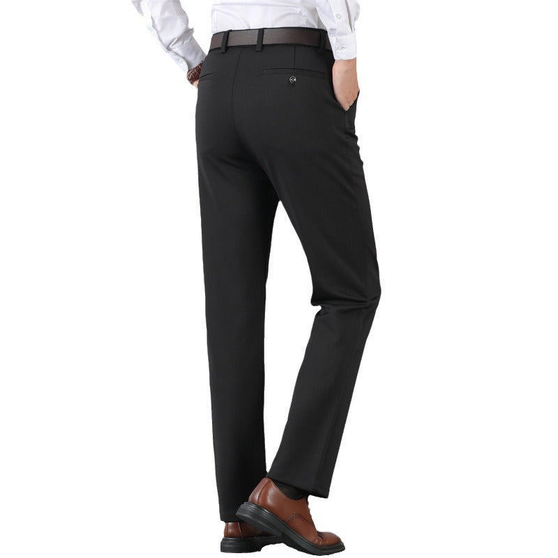 Casual Elastic Waist Biusiness Pants mens pants Distinguished Fine Apparel