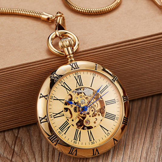 Exquisite Automatic Pocket Watch Antique - Gold or Silver 0 Distinguished Fine Apparel
