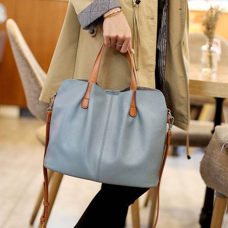 Women's Genuine Leather Hand Bag - Elegant Simplicity ladys accessorys Distinguished Fine Apparel