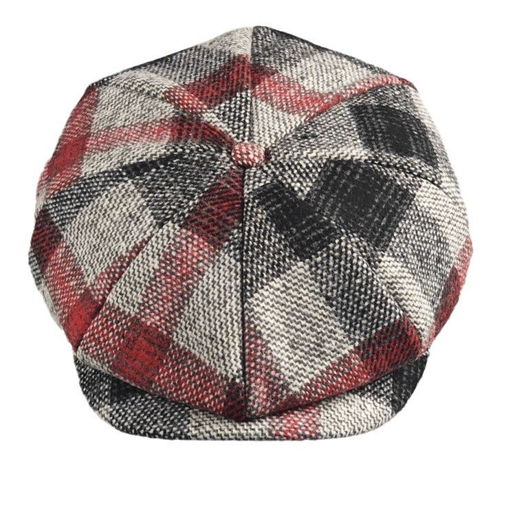 European And American Style Pattern Octagonal Cap mens hats Distinguished Fine Apparel