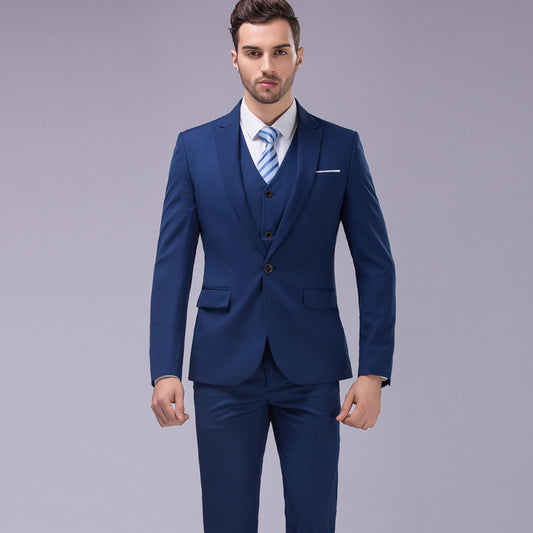 Retro Fashion Casual Men's Slim Suit mens suit Distinguished Fine Apparel
