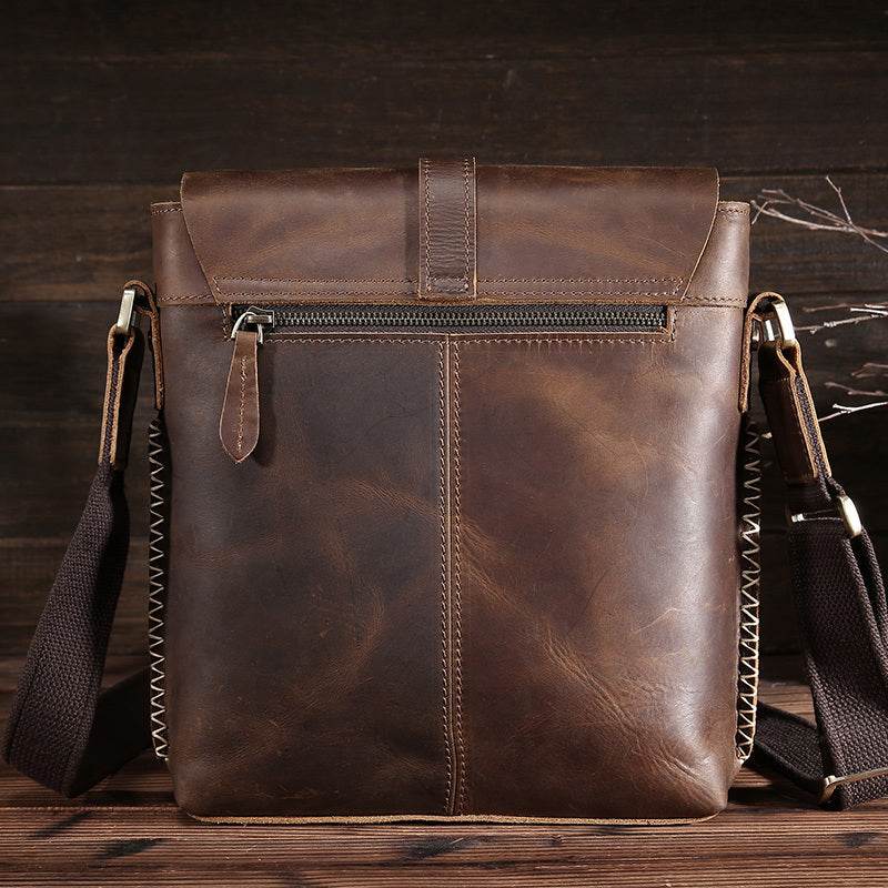 Distinguished Gentlemen's Quality Bag - Genuine Leather Messenger Bag gents bag Distinguished Fine Apparel