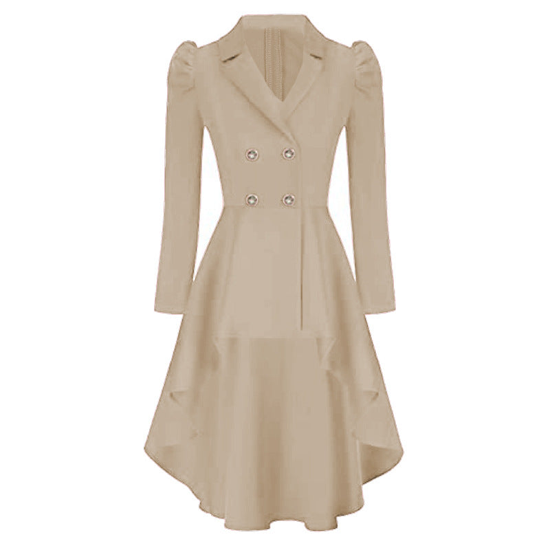 Waist-tight Distinguished Single-breasted Casual Jacket womens jacket Distinguished Fine Apparel Apricot S