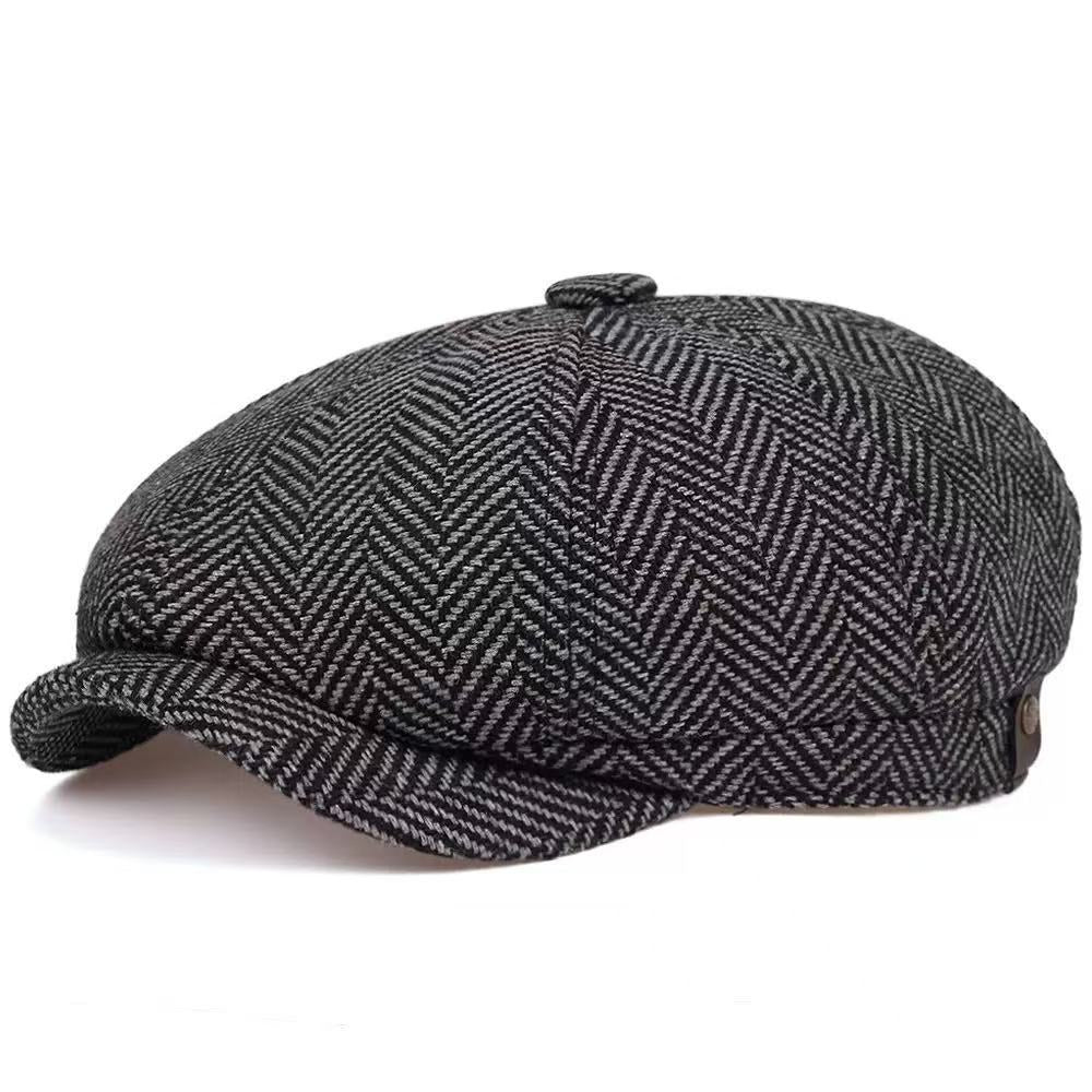 Peaky Blinder - News Boys - Gentlemen's Hat mens hats Distinguished Fine Apparel Black twill Free Size