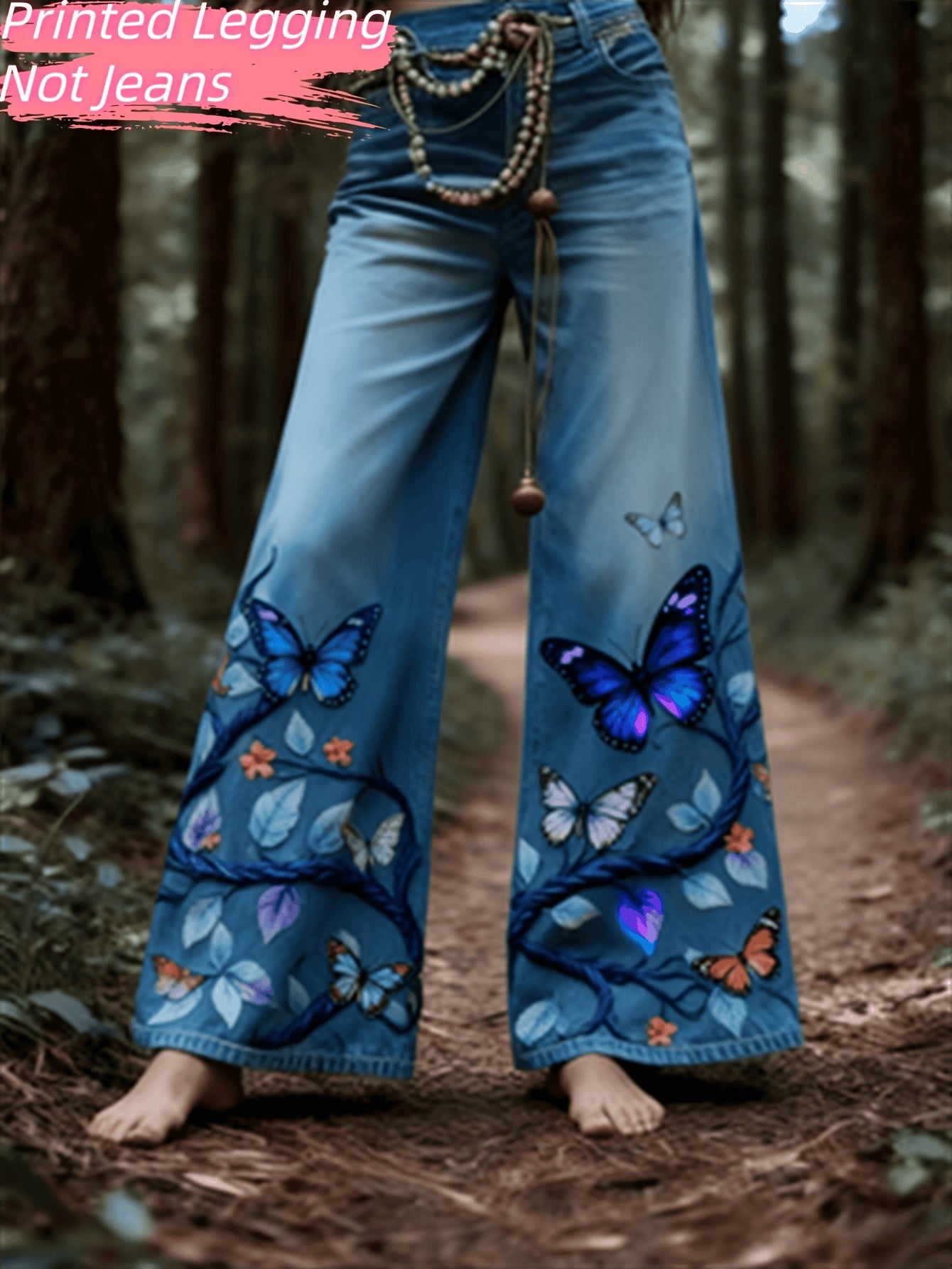 Fashionable Casual Women's Jeans - Beautiful Floral Wear womens pants Distinguished Fine Apparel Style11 S