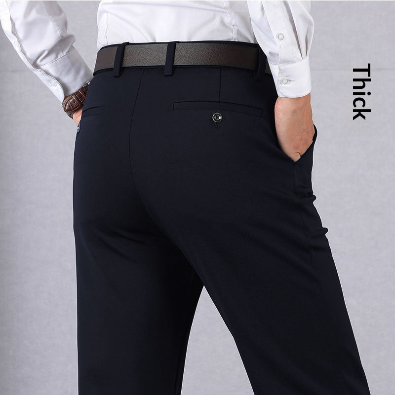 Casual Elastic Waist Biusiness Pants mens pants Distinguished Fine Apparel