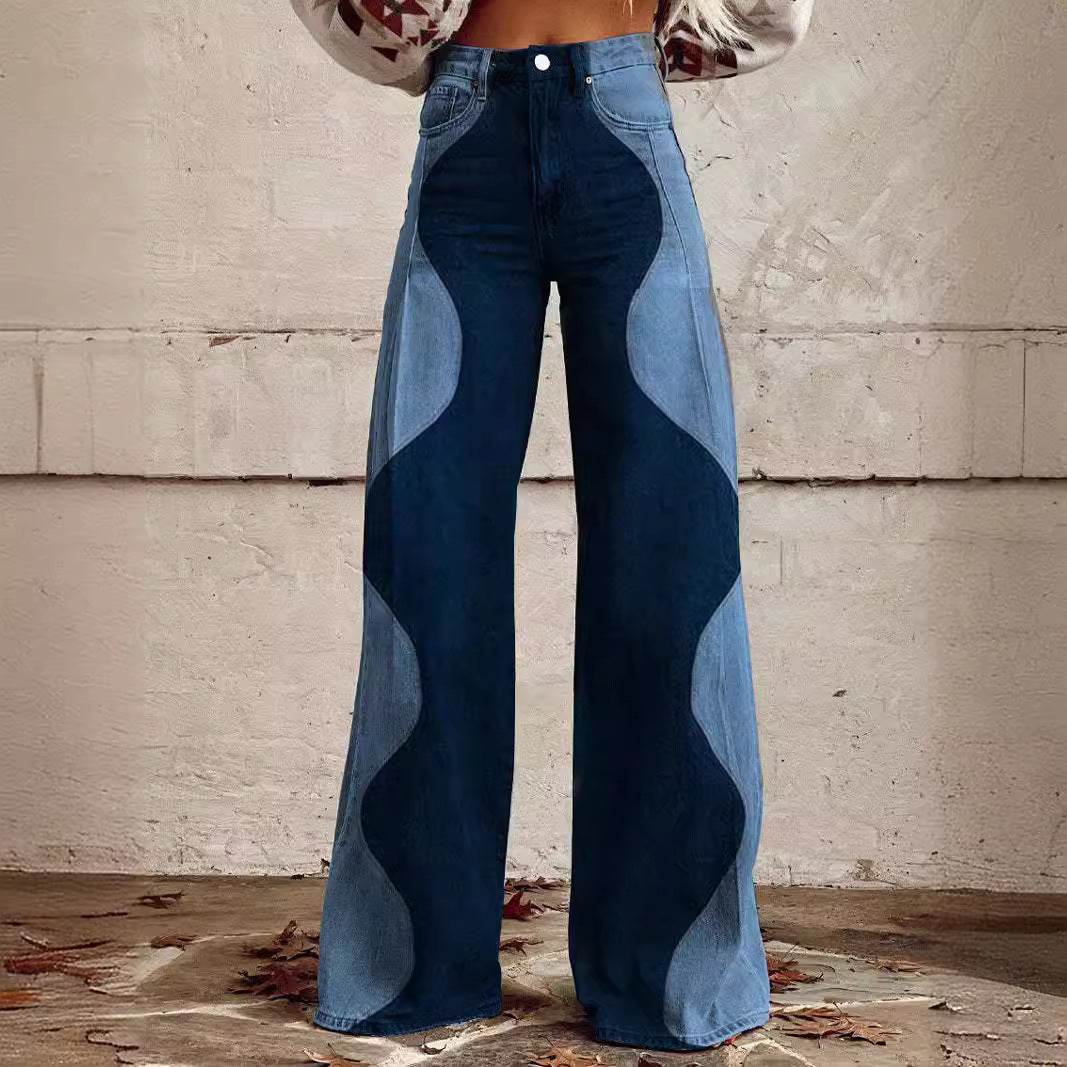 Women's Wide-leg Casual Trousers - Eccentric 3D Printed Statement Pants ladys pants Distinguished Fine Apparel