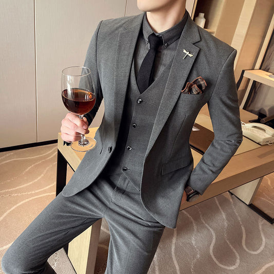 Plus Size Mens Suit - Three-piece Suit mens suit Distinguished Fine Apparel