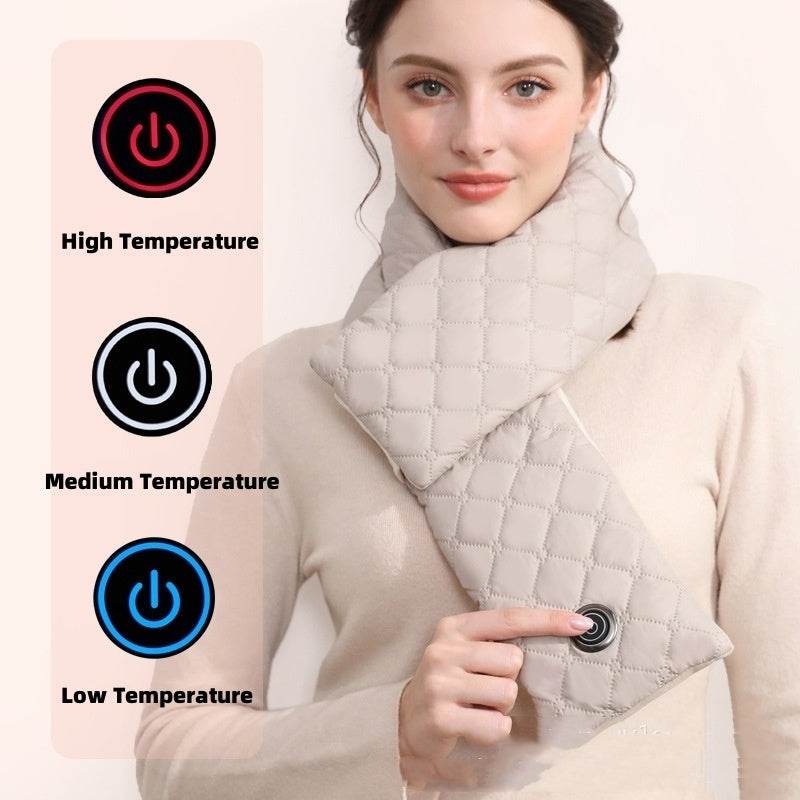 Lady's Heated Scarf Stay Warm This Winter, Shawl Neck Warmer USB Rechargeable ladys skafs Distinguished Fine Apparel