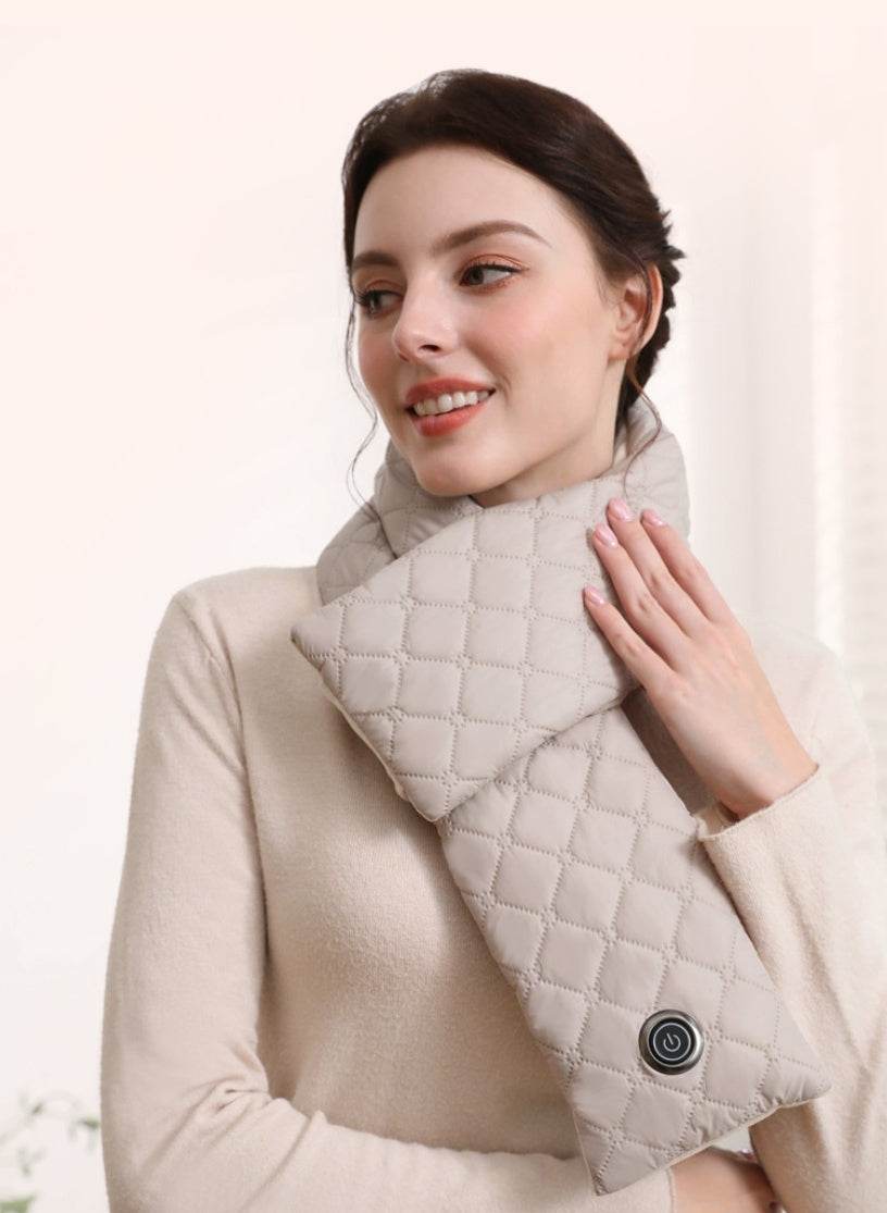 Lady's Heated Scarf Stay Warm This Winter, Shawl Neck Warmer USB Rechargeable ladys skafs Distinguished Fine Apparel