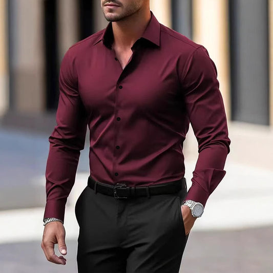 Men's Business Shirt Long Sleeved gents shirt Distinguished Fine Apparel