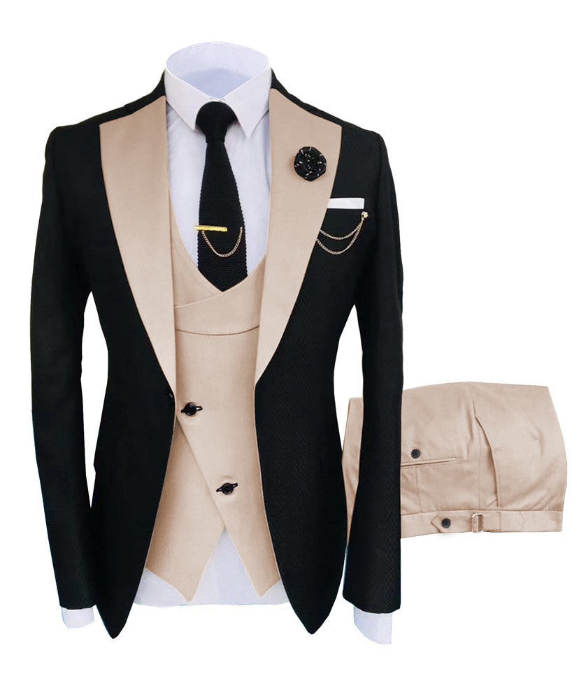 Gentlemen's Fine Formal Wear - Business, Celebratory Statement Suit mens suit Distinguished Fine Apparel Black Khaki 5XL