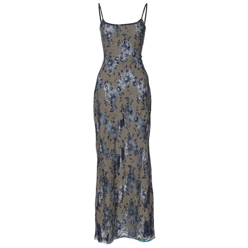 Elegant Stylish Long Women's Dress - Scraped Backless Beauty ladys dresses Distinguished Fine Apparel