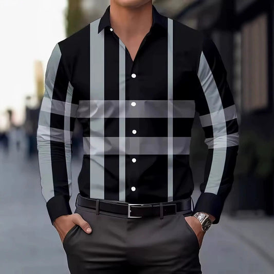 Men's Classic Long Sleeve Shirt - Casual Distinction