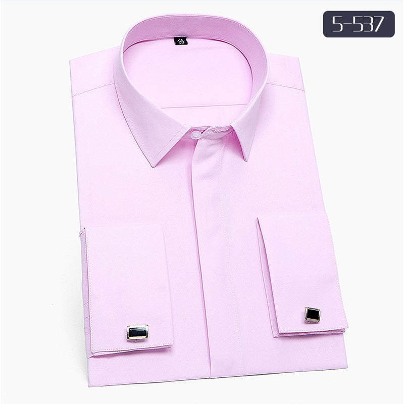 Men's Long Sleeve Business Shirt - Non-ironing mens shirt Distinguished Fine Apparel